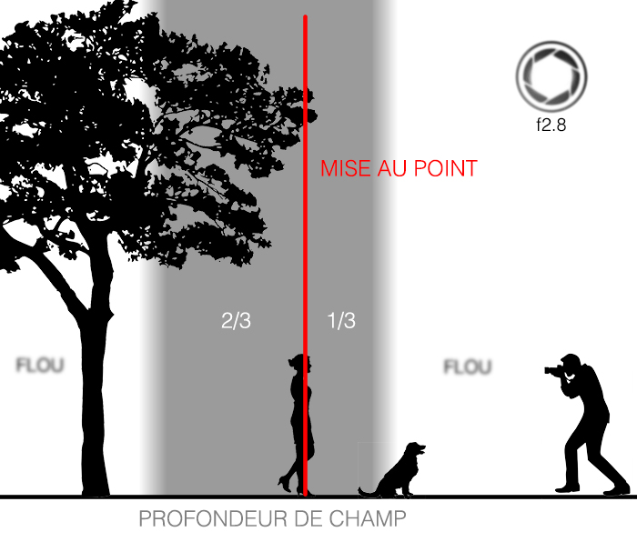 Profondeur de champ f2.8 Profondeur de champ f2.8